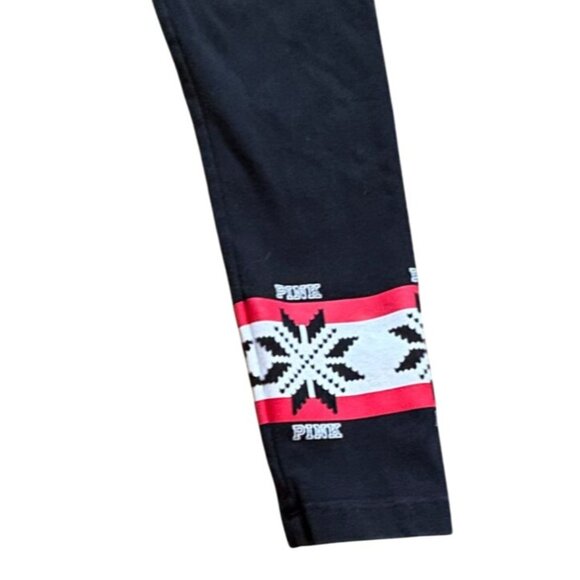 PINK Victoria's Secret Yoga Leggings-Christmas Snowflake Collection-S-GUC - Picture 3 of 5
